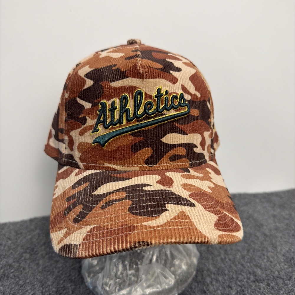 NEW Camo New Era Corduroy Baseball Cap Oakland Athletics‎ Snapback Hat NWT